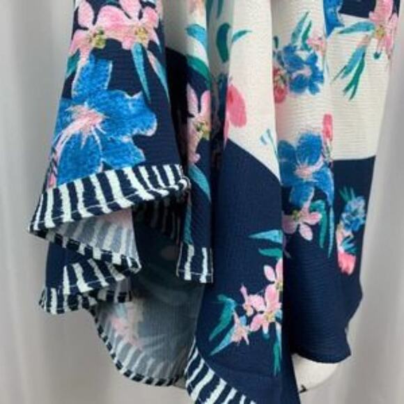 Jealous Tomato Floral On or Off Shoulder Blouse Bell Sleeves Top Small - Picture 3 of 4